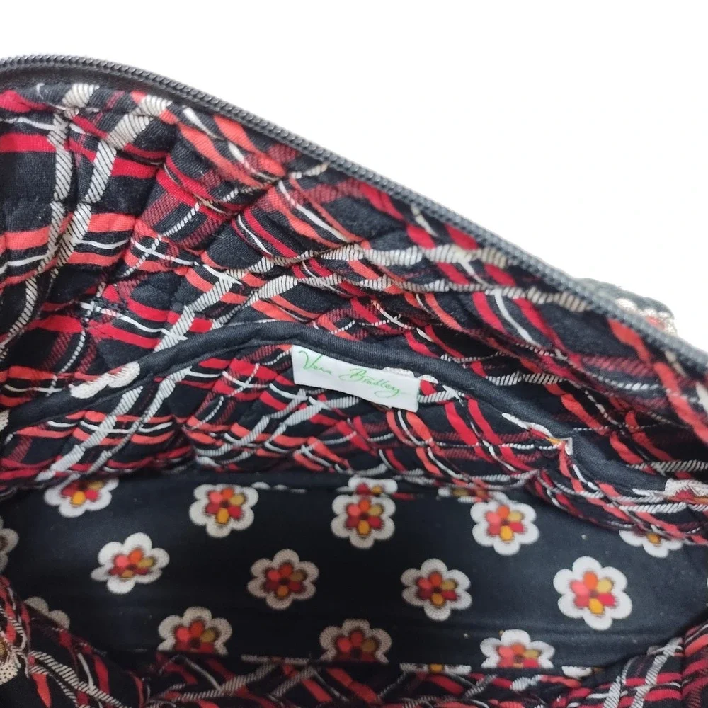Vera Bradley Retired Pirouette Little Betsy Black Floral Shoulder Bag Purse Tote